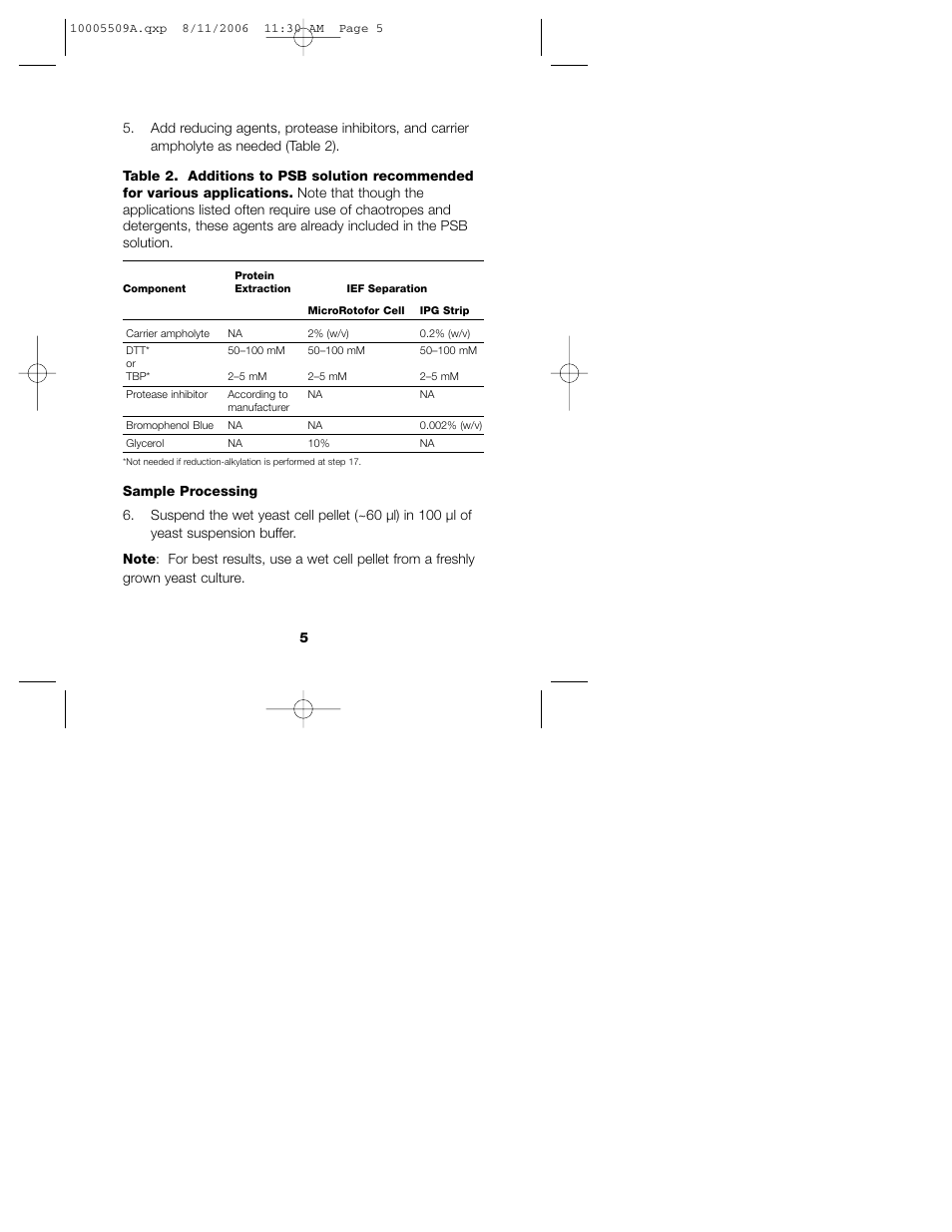 Bio-Rad MicroRotofor™ Cell Lysis Kits User Manual | Page 7 / 16