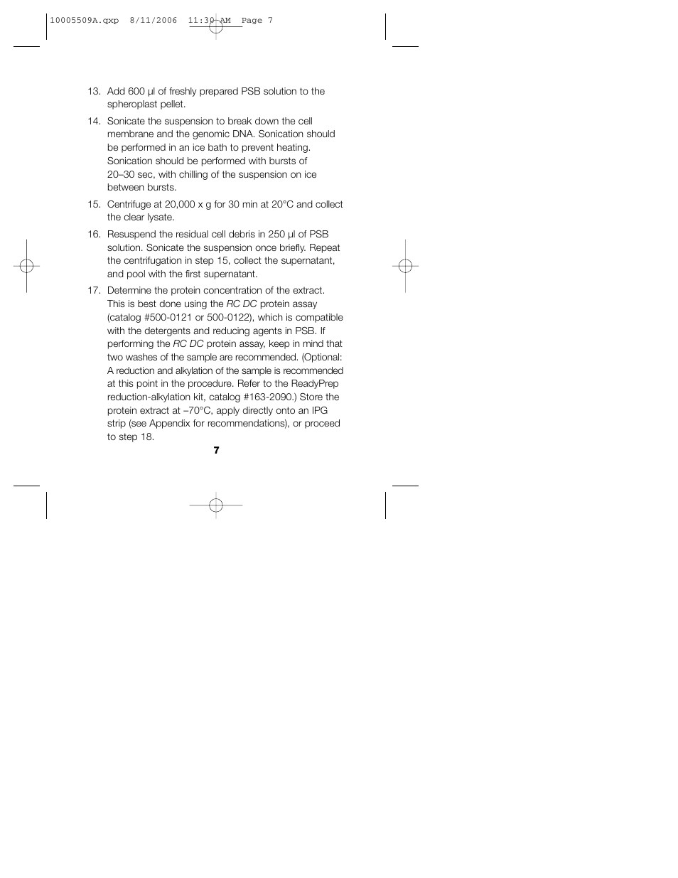 Bio-Rad MicroRotofor™ Cell Lysis Kits User Manual | Page 9 / 16