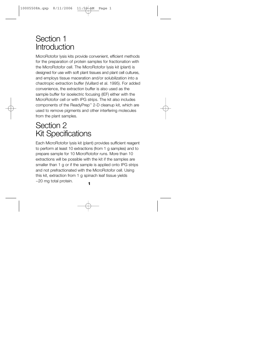 Bio-Rad MicroRotofor™ Cell Lysis Kits User Manual | Page 3 / 15
