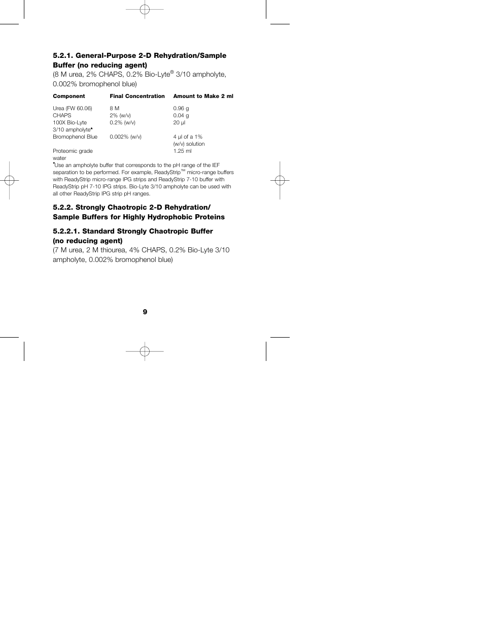 Bio-Rad ReadyPrep™ Reduction-Alkylation Kit User Manual | Page 12 / 17