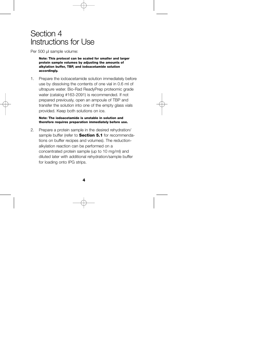 Bio-Rad ReadyPrep™ Reduction-Alkylation Kit User Manual | Page 7 / 17