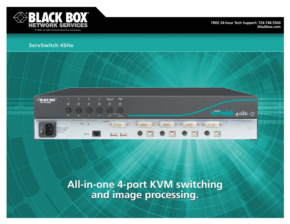 Black Box 4site User Manual | 3 pages