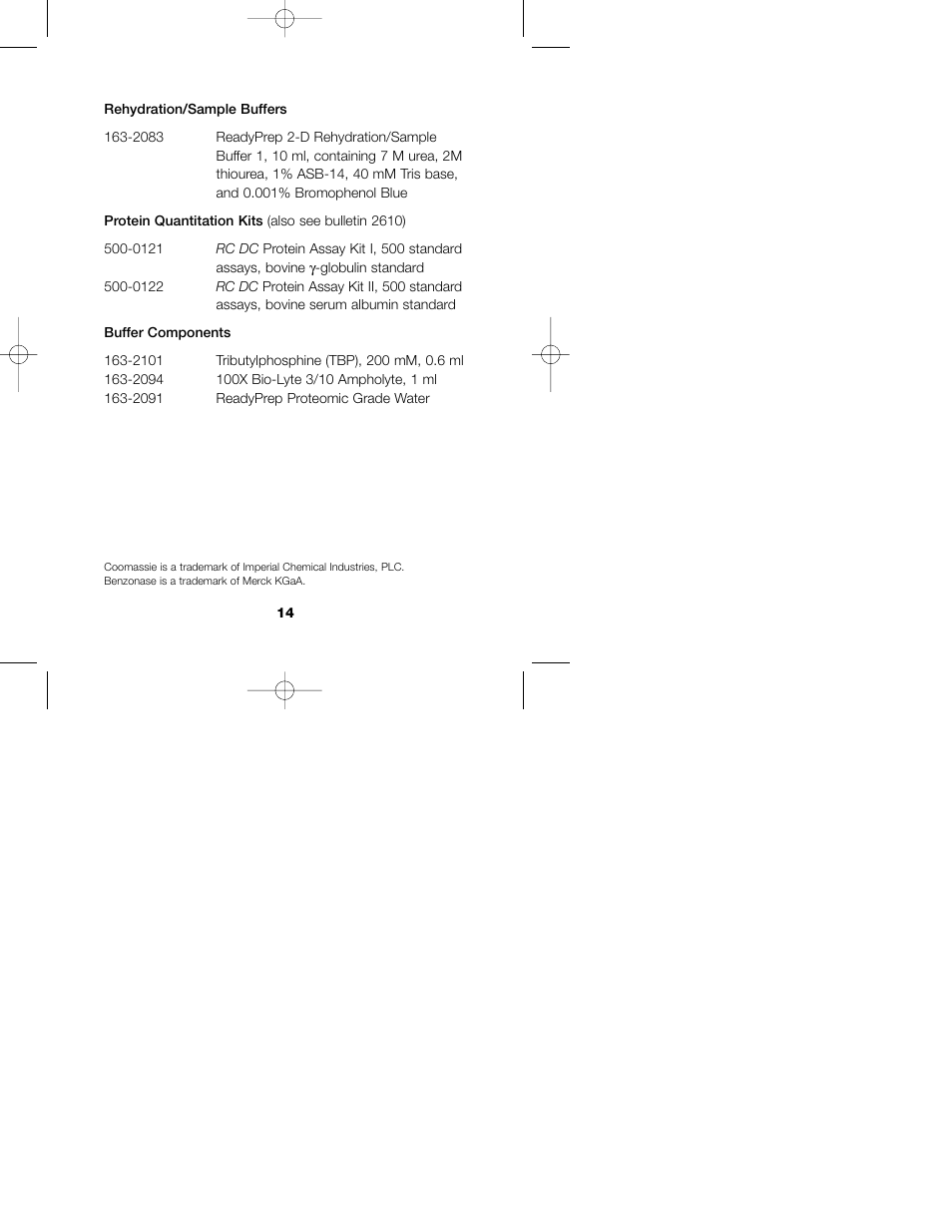 Bio-Rad ReadyPrep Protein Extraction Kit (Soluble/Insoluble) User Manual | Page 16 / 17