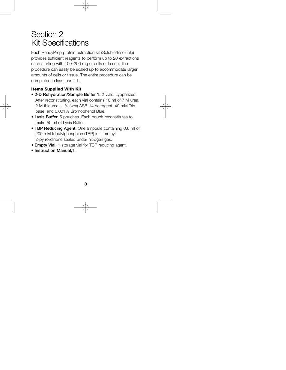 Bio-Rad ReadyPrep Protein Extraction Kit (Soluble/Insoluble) User Manual | Page 5 / 17