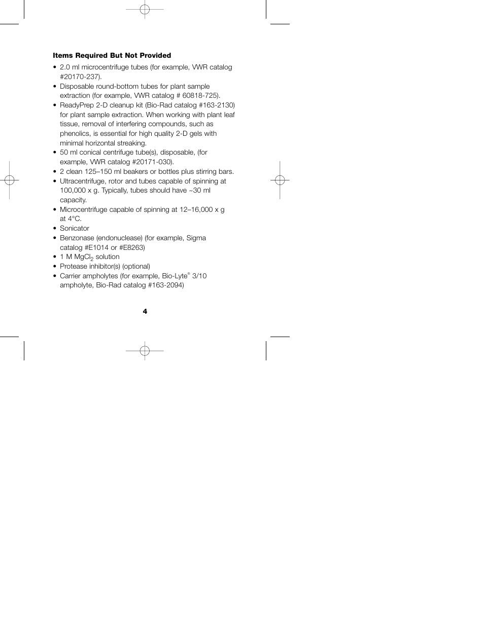 Bio-Rad ReadyPrep™ Protein Extraction Kit (Membrane II) User Manual | Page 6 / 20