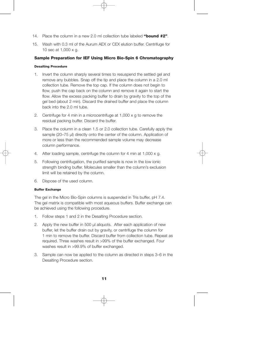 Bio-Rad Aurum Ion Exchange Mini Kits User Manual | Page 13 / 17