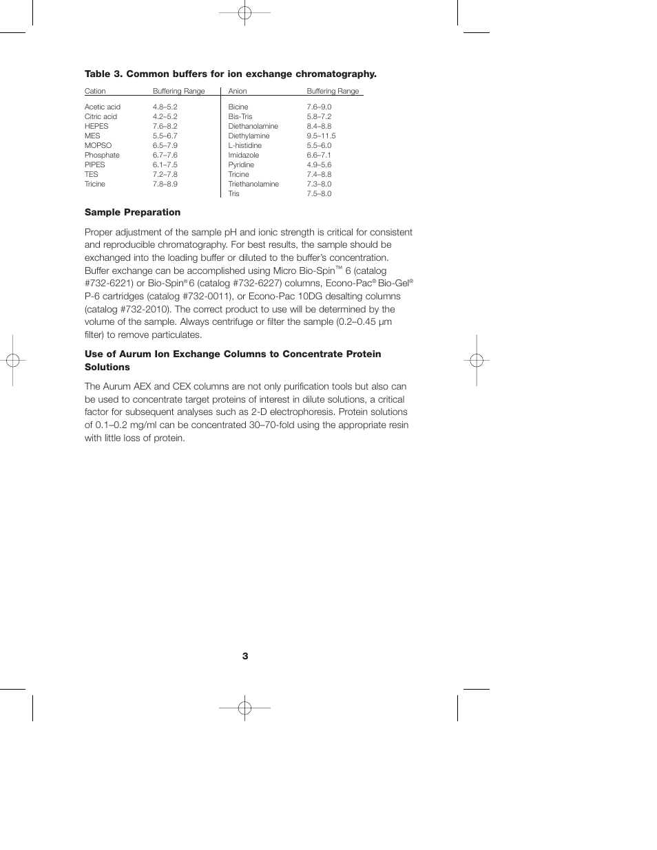 Bio-Rad Aurum Ion Exchange Mini Kits User Manual | Page 5 / 17