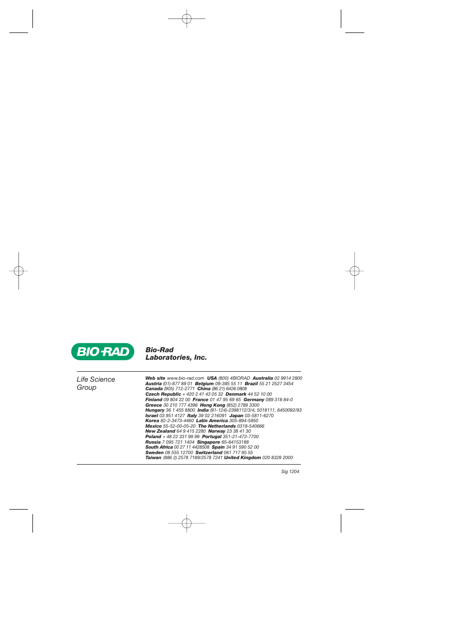 Bio-Rad MicroRotofor™ Cell User Manual | Page 17 / 17