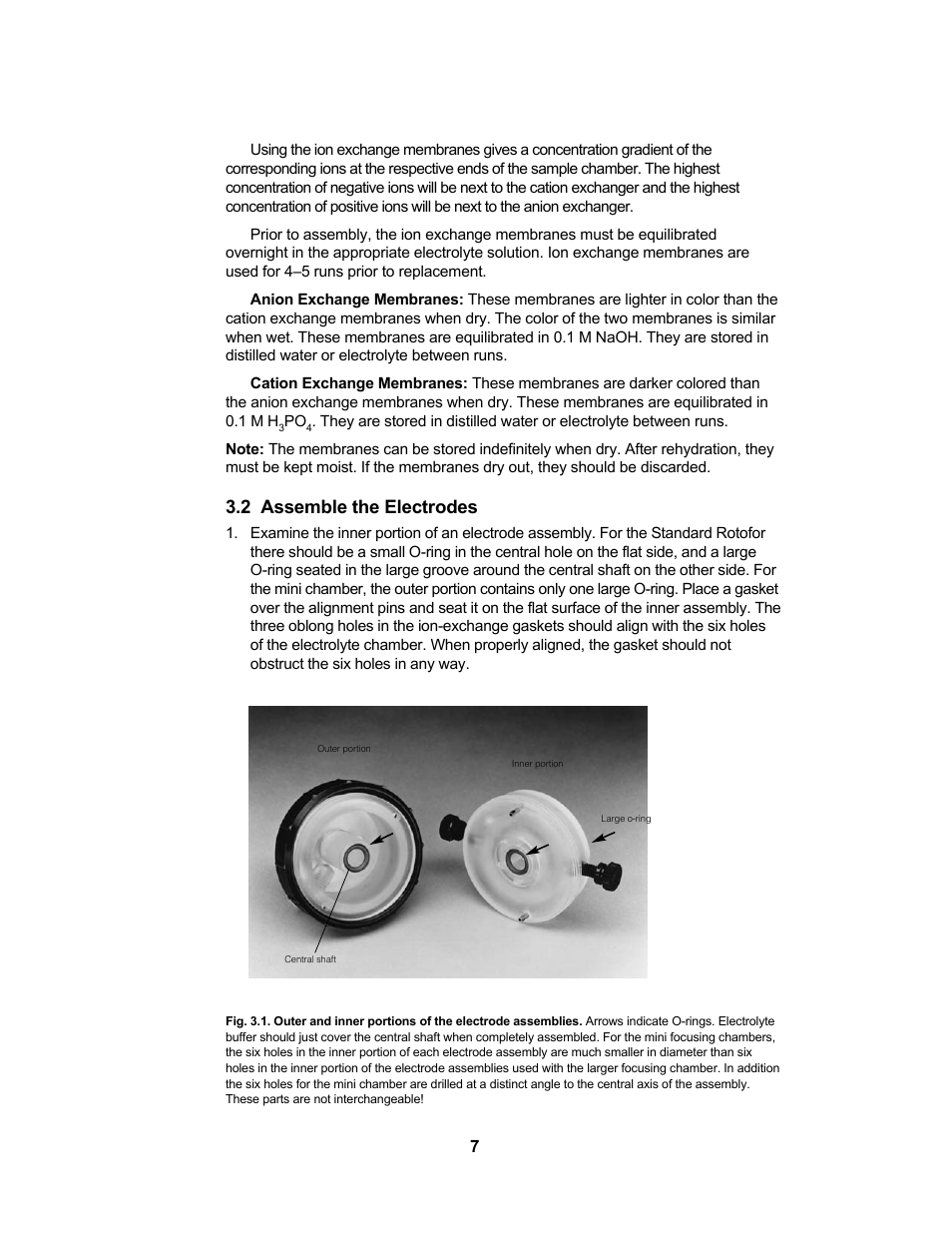 2 assemble the electrodes | Bio-Rad Rotofor® and Mini Rotofor Cells User Manual | Page 11 / 52