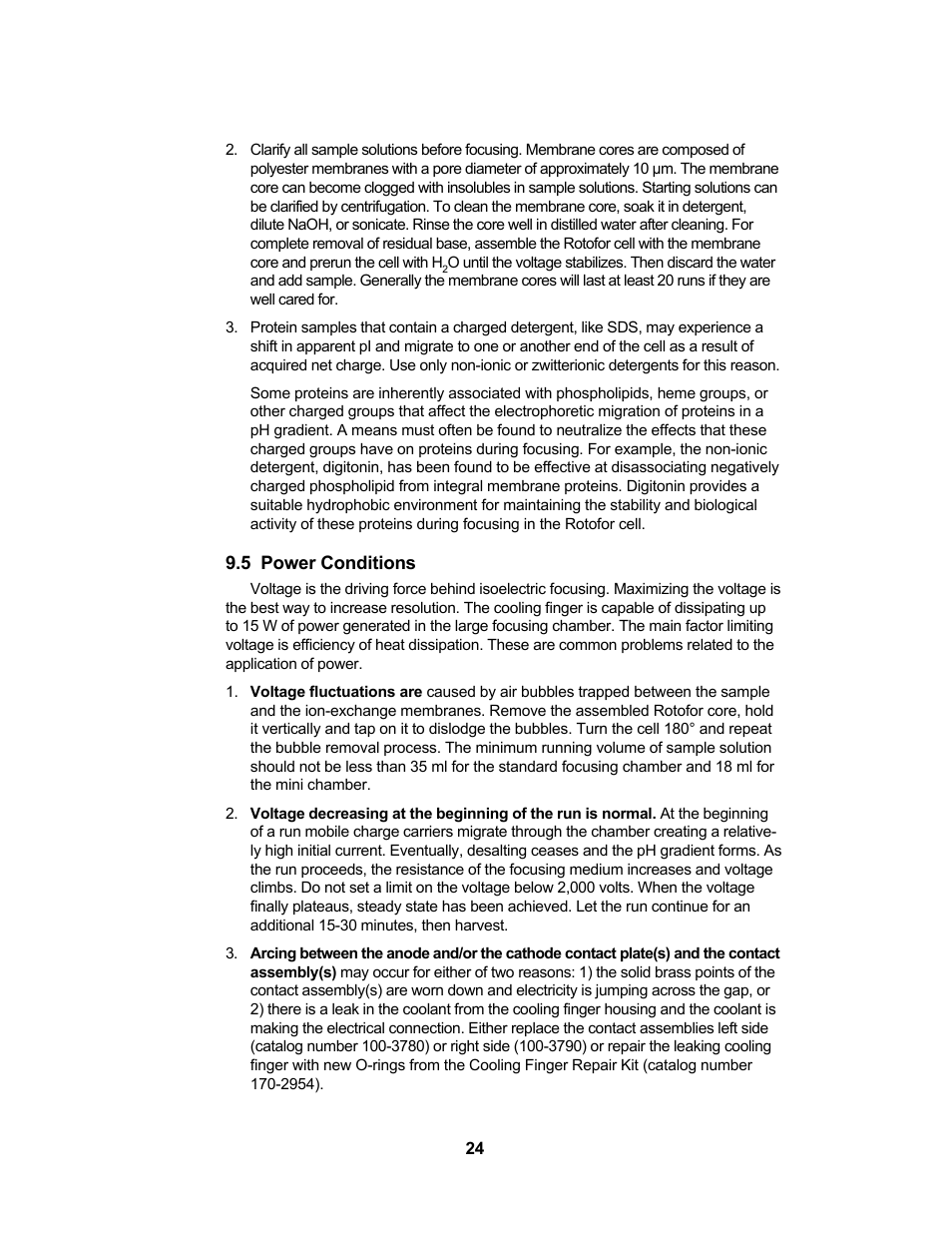 Bio-Rad Rotofor® and Mini Rotofor Cells User Manual | Page 28 / 52