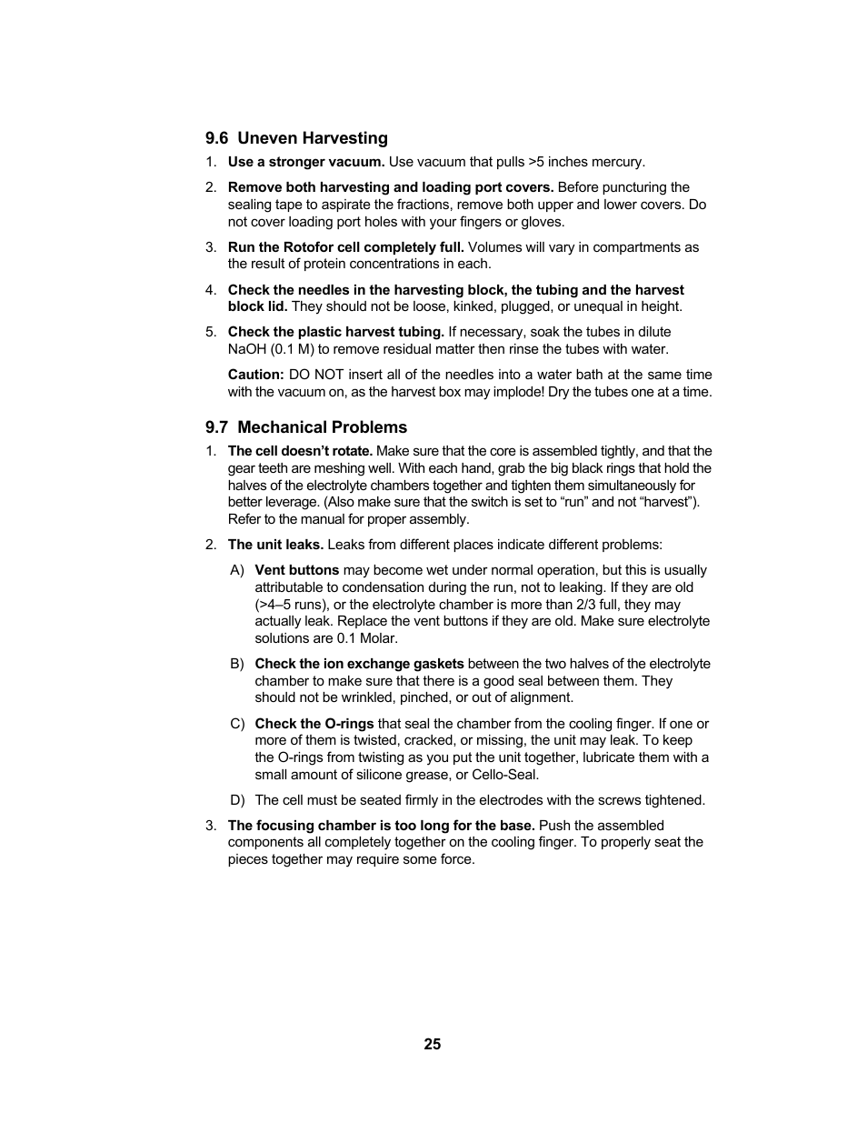 Bio-Rad Rotofor® and Mini Rotofor Cells User Manual | Page 29 / 52