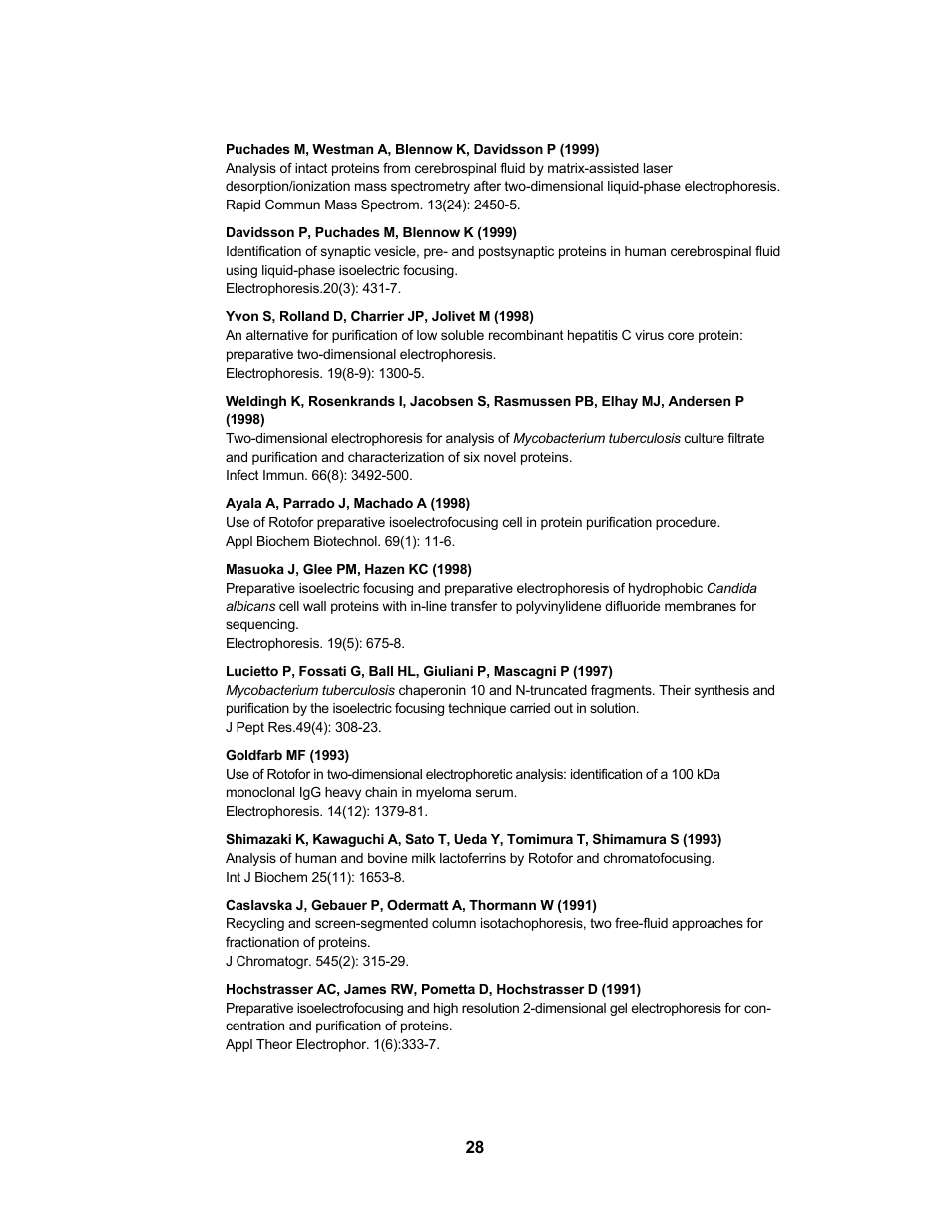 Bio-Rad Rotofor® and Mini Rotofor Cells User Manual | Page 32 / 52