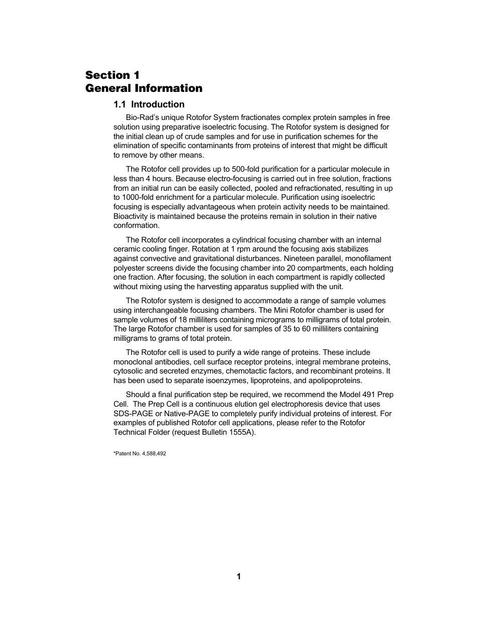 Bio-Rad Rotofor® and Mini Rotofor Cells User Manual | Page 5 / 52