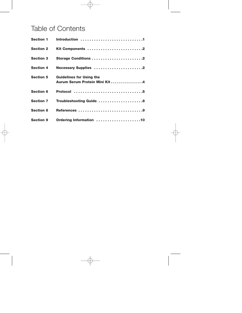 Bio-Rad Aurum Serum Protein Mini Kit User Manual | Page 2 / 13