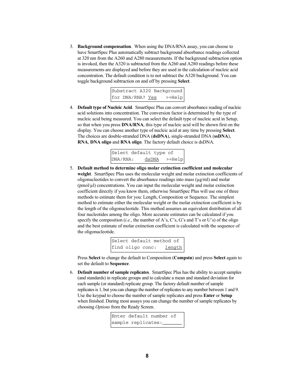 Bio-Rad SmartSpec Plus Spectrophotometer User Manual | Page 11 / 58