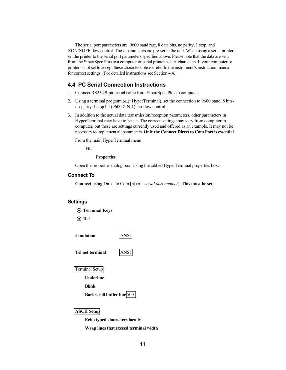 Bio-Rad SmartSpec Plus Spectrophotometer User Manual | Page 14 / 58