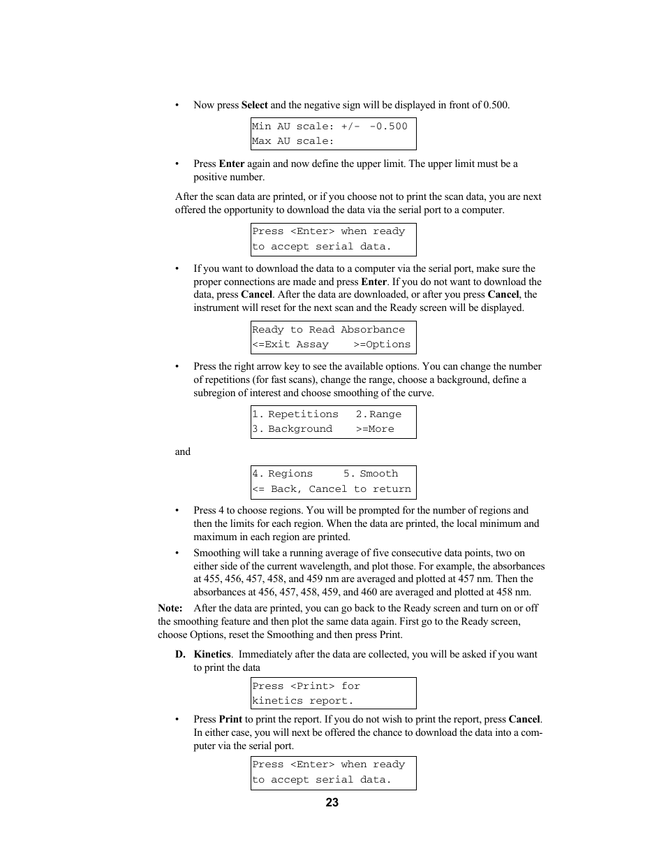 Bio-Rad SmartSpec Plus Spectrophotometer User Manual | Page 26 / 58