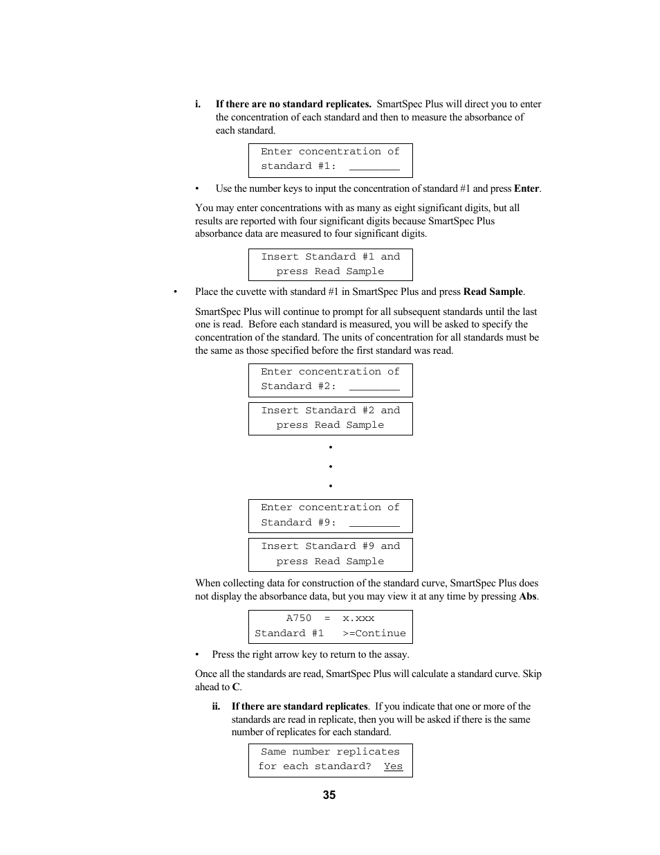 Bio-Rad SmartSpec Plus Spectrophotometer User Manual | Page 38 / 58