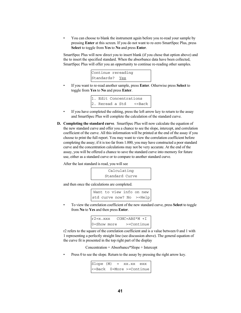 Bio-Rad SmartSpec Plus Spectrophotometer User Manual | Page 44 / 58