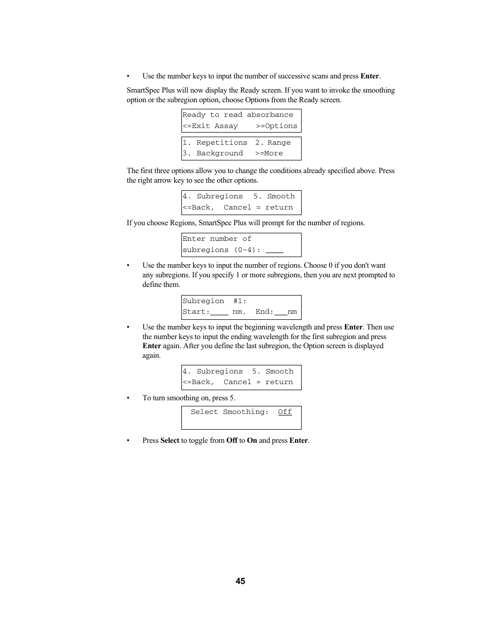 Bio-Rad SmartSpec Plus Spectrophotometer User Manual | Page 48 / 58