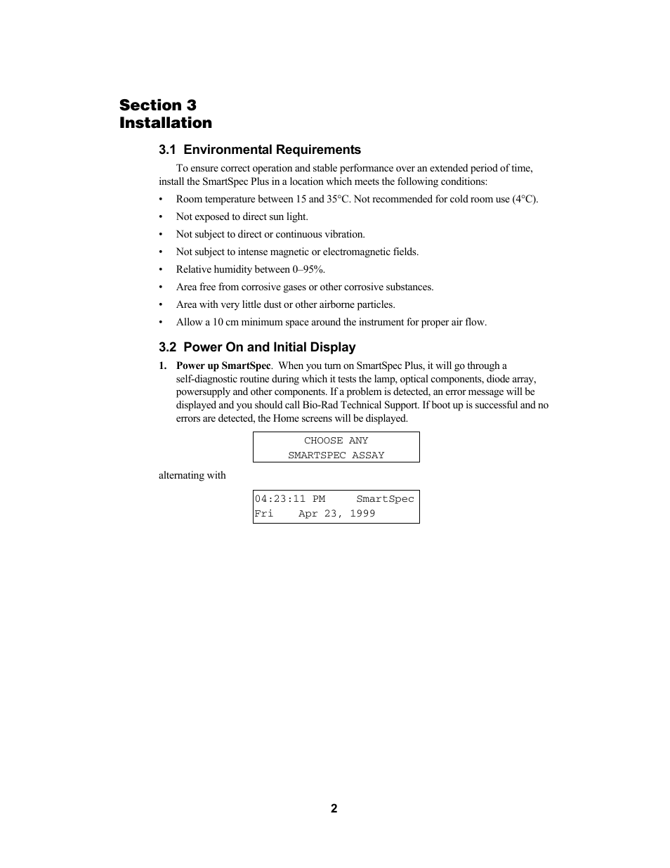 Bio-Rad SmartSpec Plus Spectrophotometer User Manual | Page 5 / 58