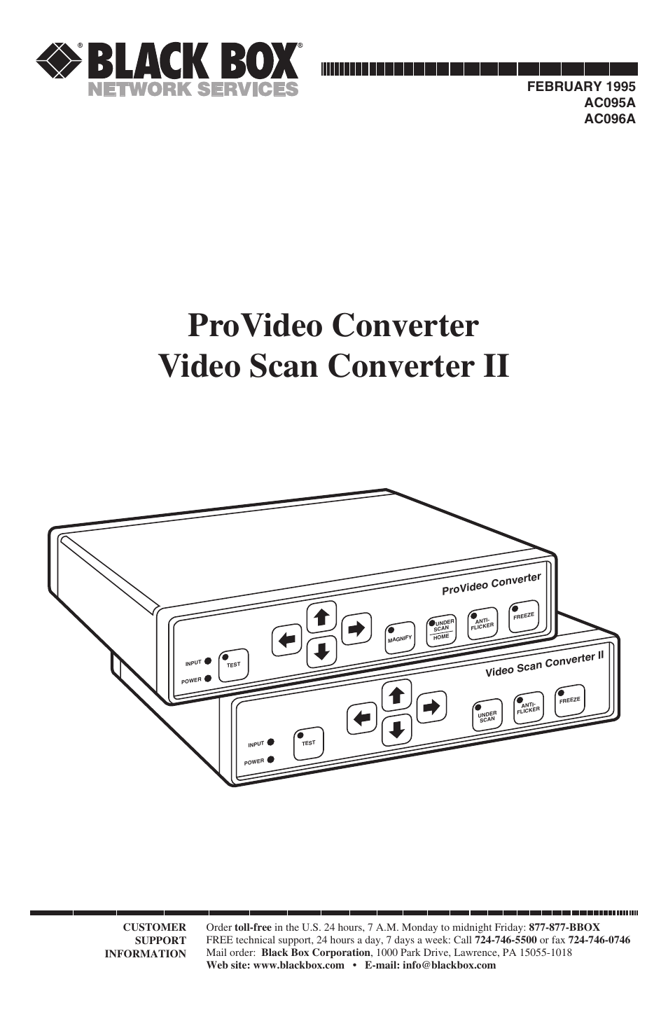 Black Box AC095A User Manual | 26 pages