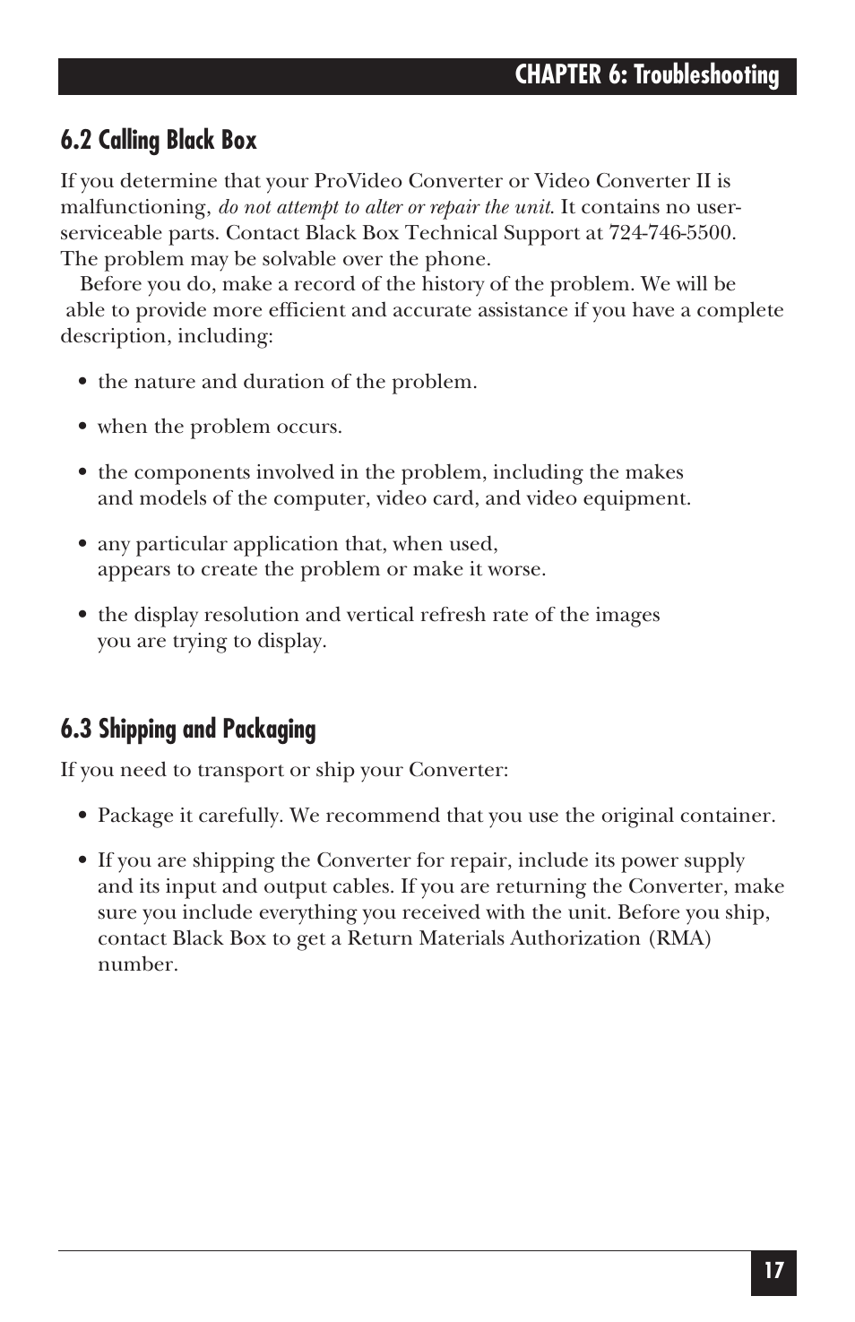 Black Box AC095A User Manual | Page 22 / 26