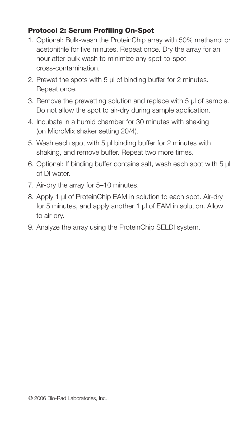 Bio-Rad Chromatographic Surfaces User Manual | Page 6 / 8