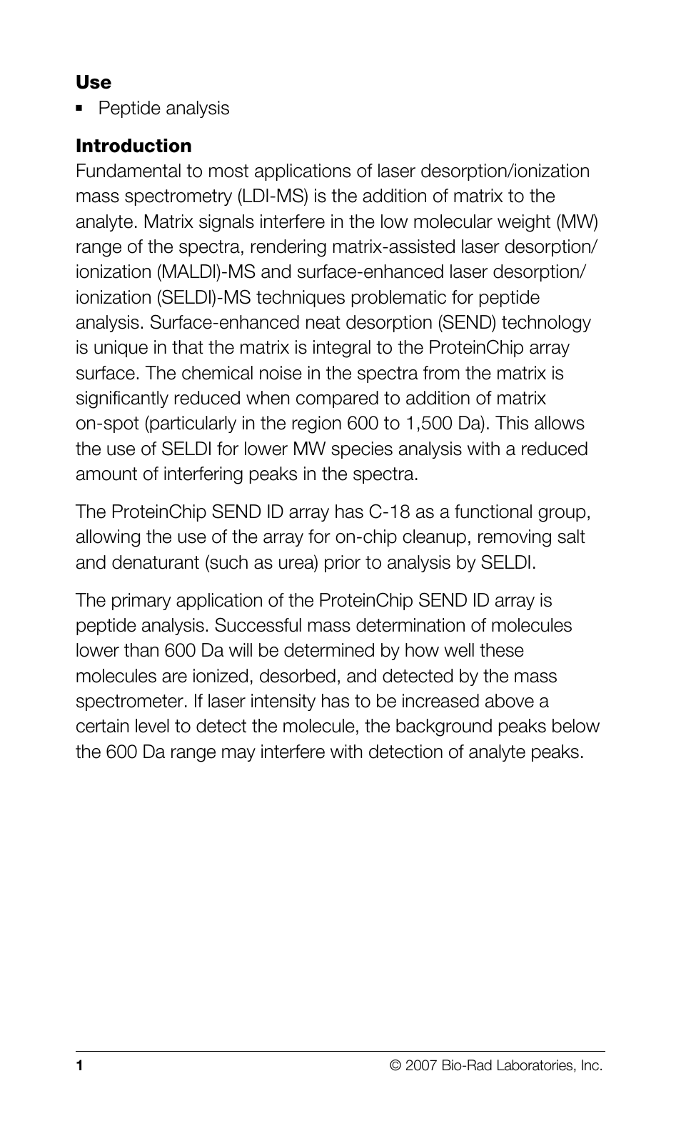 Bio-Rad Matrix-Prepared Surfaces User Manual | Page 2 / 8