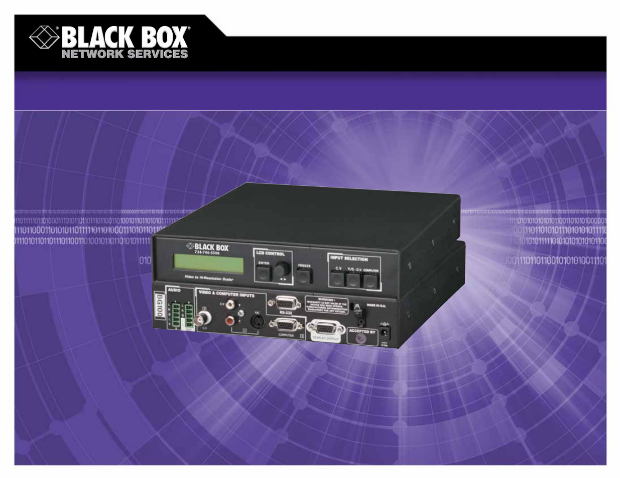 Black Box VGA Converter User Manual | 2 pages