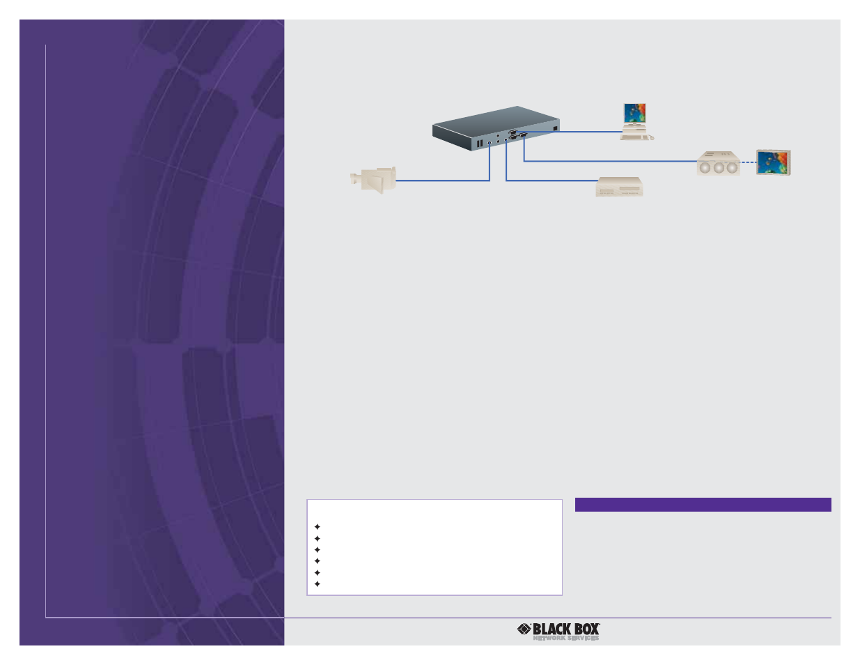 2 of 2, Features, Overview | Tech specs, What‘s included | Black Box VGA Converter User Manual | Page 2 / 2