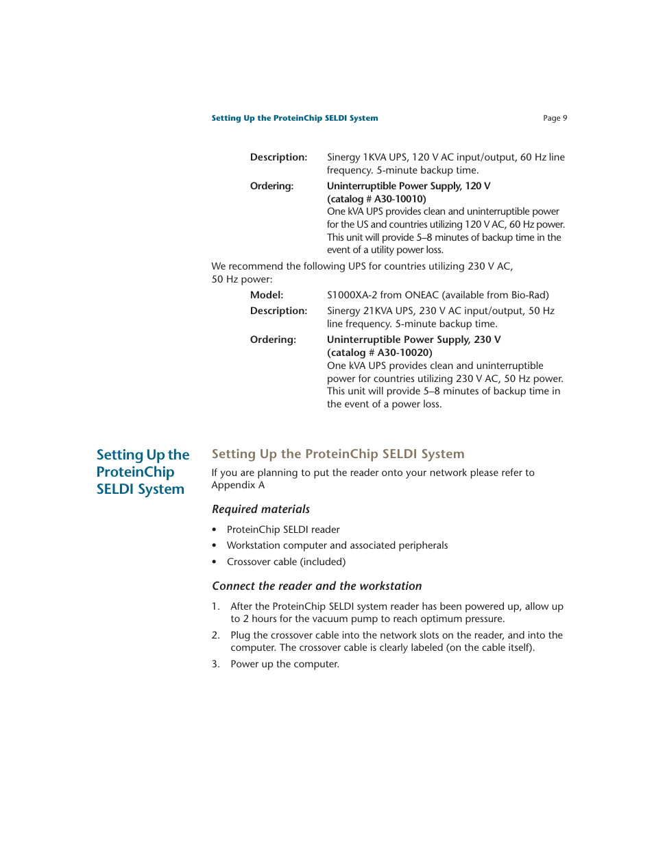 Setting up the proteinchip seldi system | Bio-Rad ProteinChip Data Manager Software User Manual | Page 14 / 58