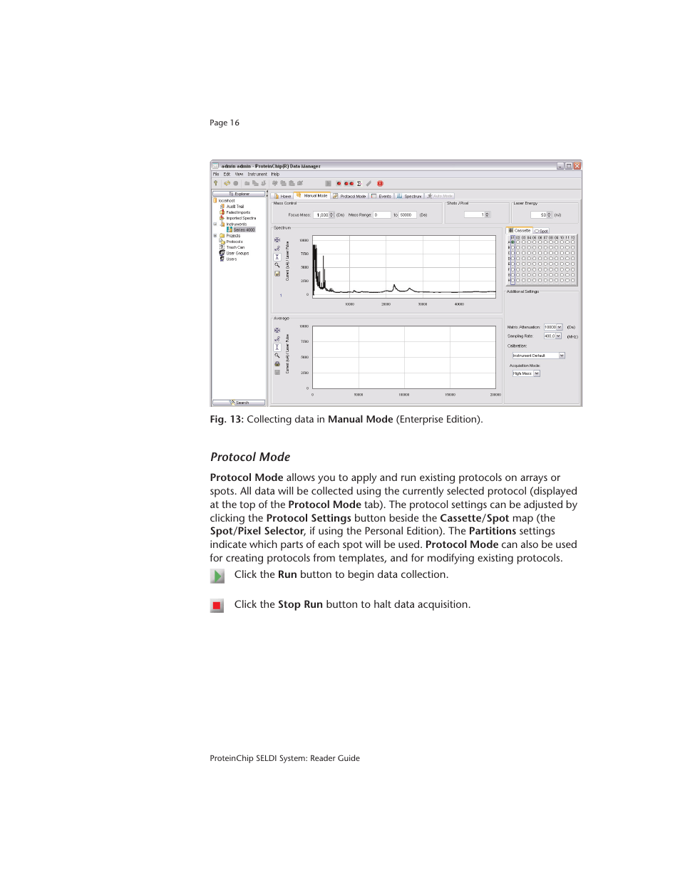 Protocol mode | Bio-Rad ProteinChip Data Manager Software User Manual | Page 21 / 58