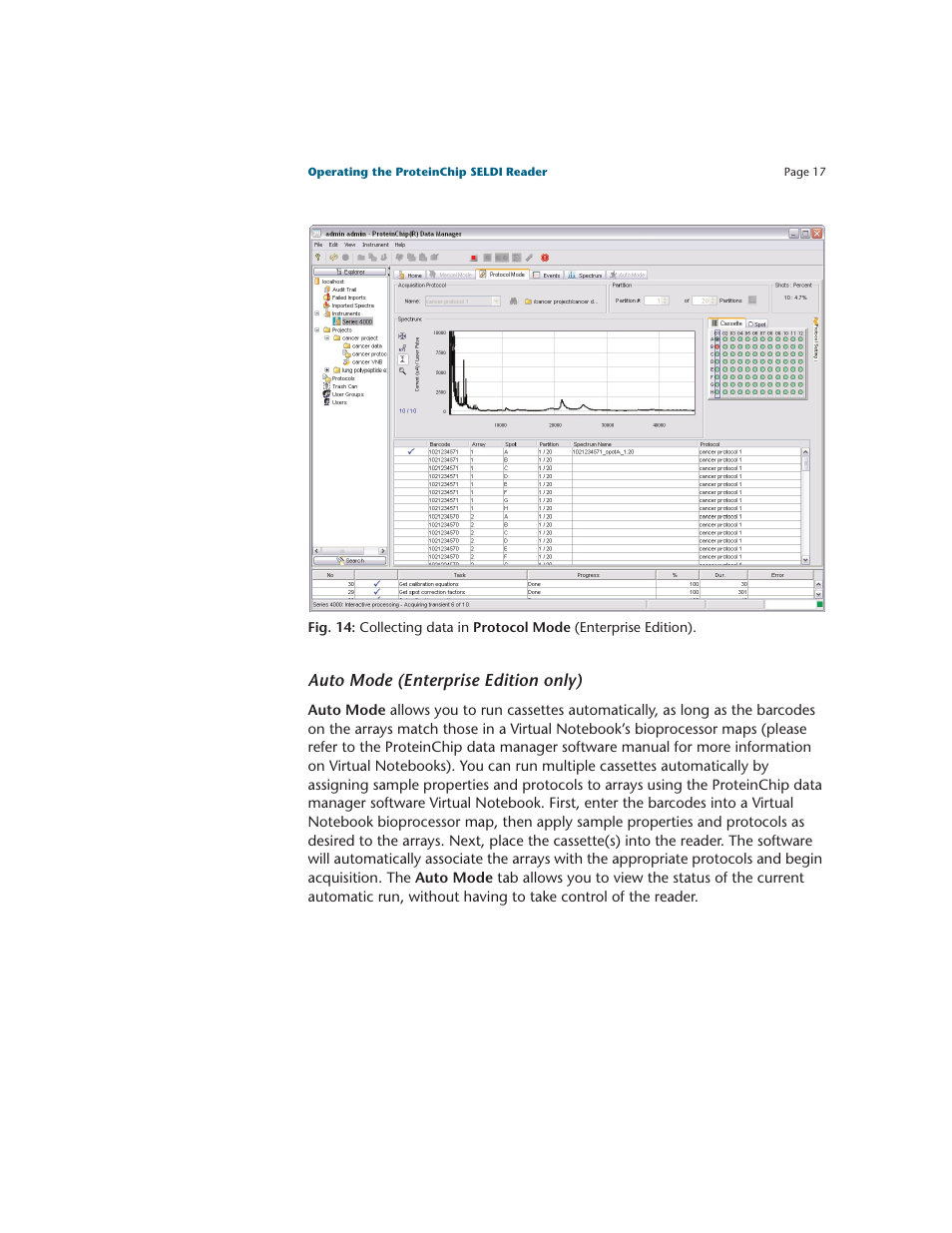 Auto mode (enterprise edition only) | Bio-Rad ProteinChip Data Manager Software User Manual | Page 22 / 58