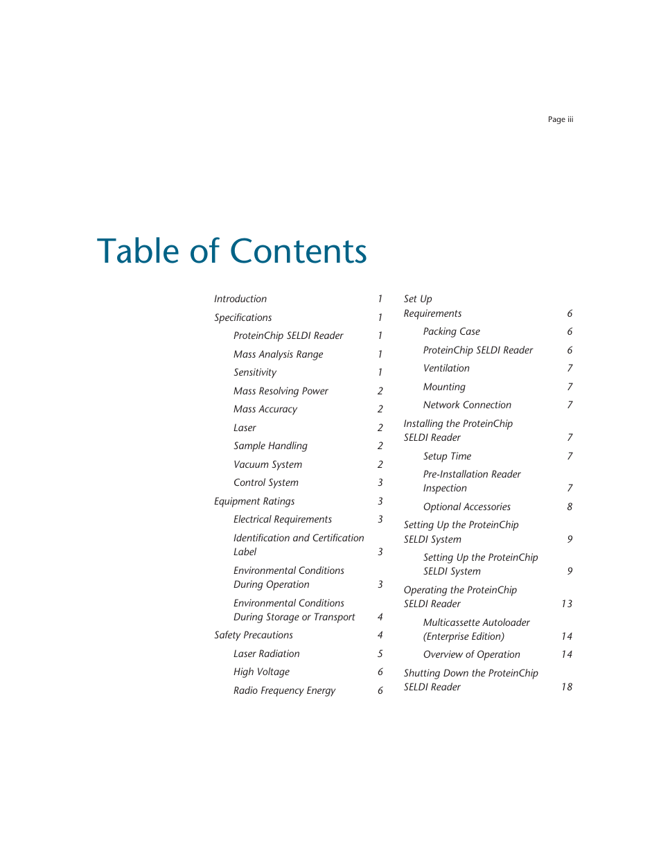 Bio-Rad ProteinChip Data Manager Software User Manual | Page 4 / 58