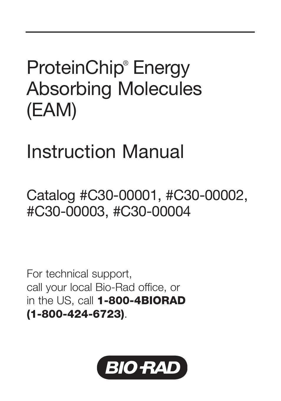 Bio-Rad ProteinChip Matrices User Manual | 8 pages