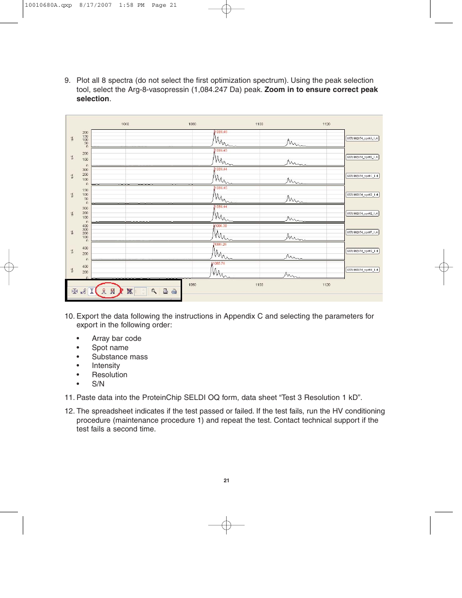 Bio-Rad ProteinChip Qualification and Calibration Kits User Manual | Page 24 / 35