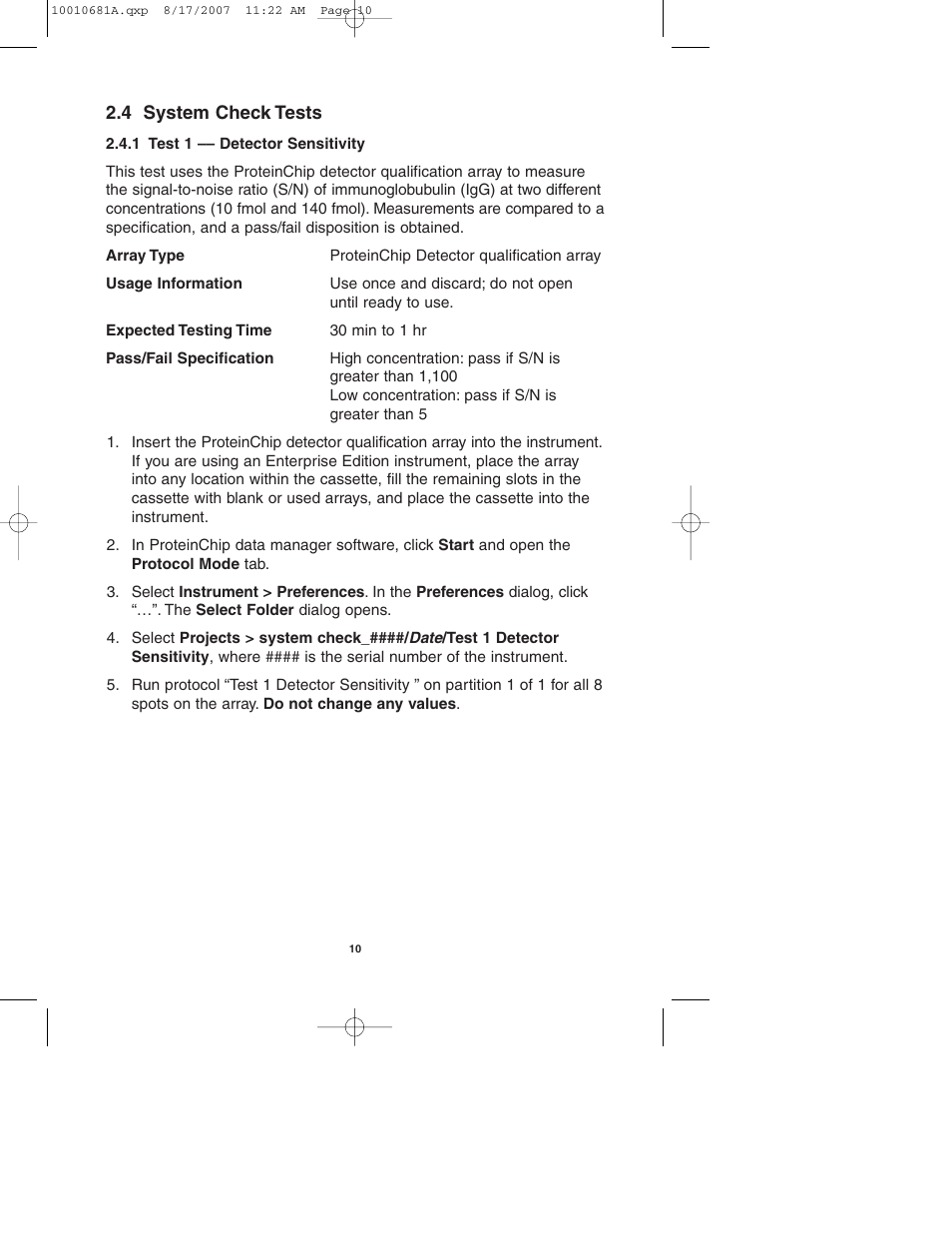 Bio-Rad ProteinChip Qualification and Calibration Kits User Manual | Page 13 / 21