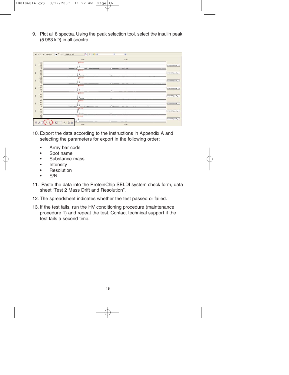 Bio-Rad ProteinChip Qualification and Calibration Kits User Manual | Page 19 / 21