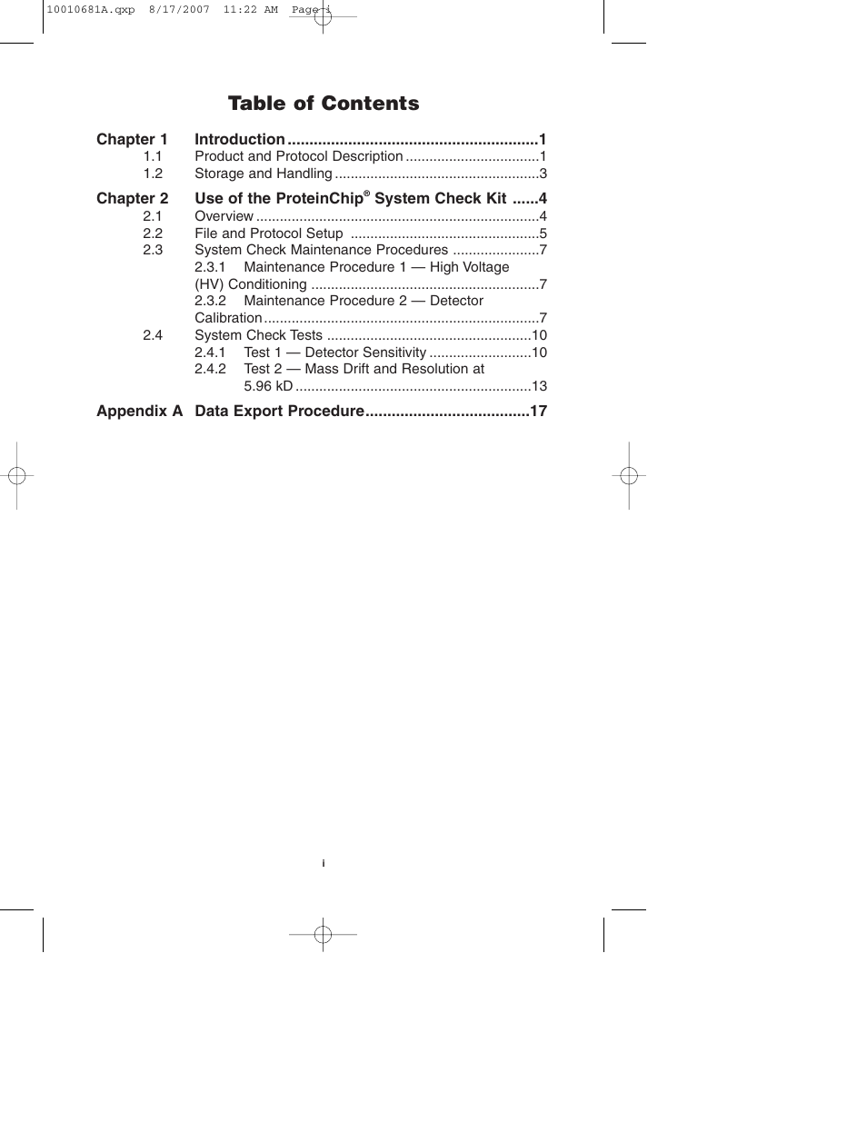 Bio-Rad ProteinChip Qualification and Calibration Kits User Manual | Page 3 / 21