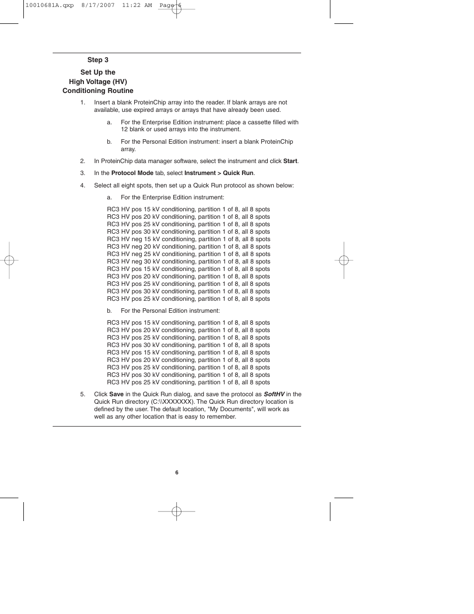 Bio-Rad ProteinChip Qualification and Calibration Kits User Manual | Page 9 / 21