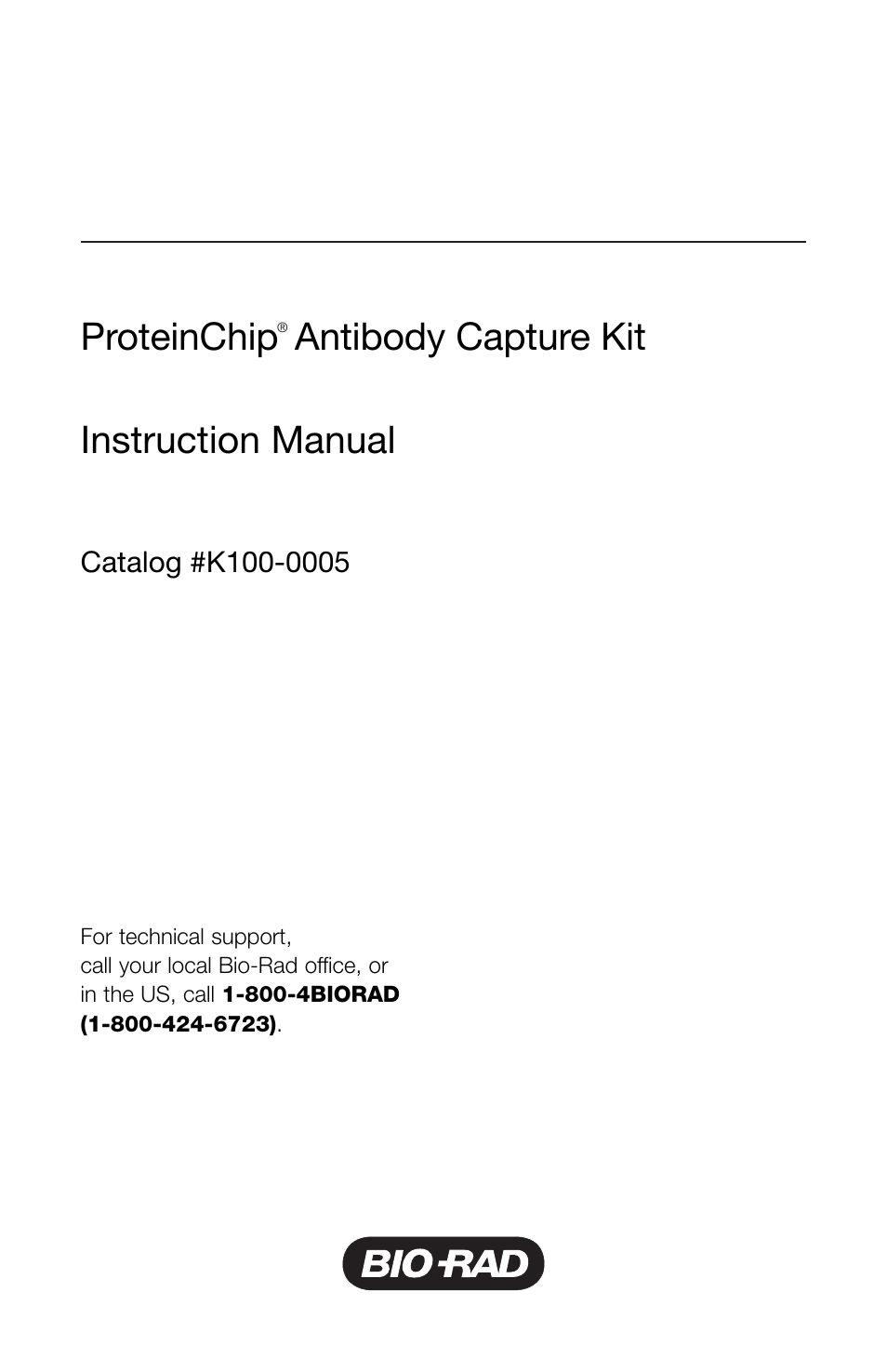 Bio-Rad ProteinChip Antibody Capture Kit User Manual | 12 pages