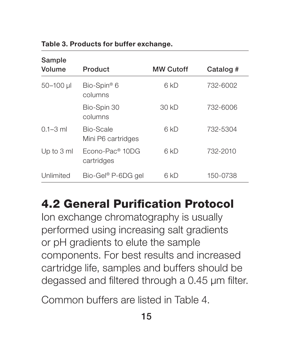 2 general purification protocol | Bio-Rad Nuvia™ S Media User Manual | Page 19 / 28