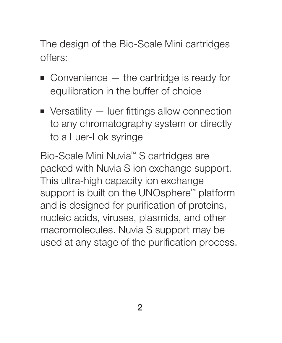Bio-Rad Nuvia™ S Media User Manual | Page 6 / 28