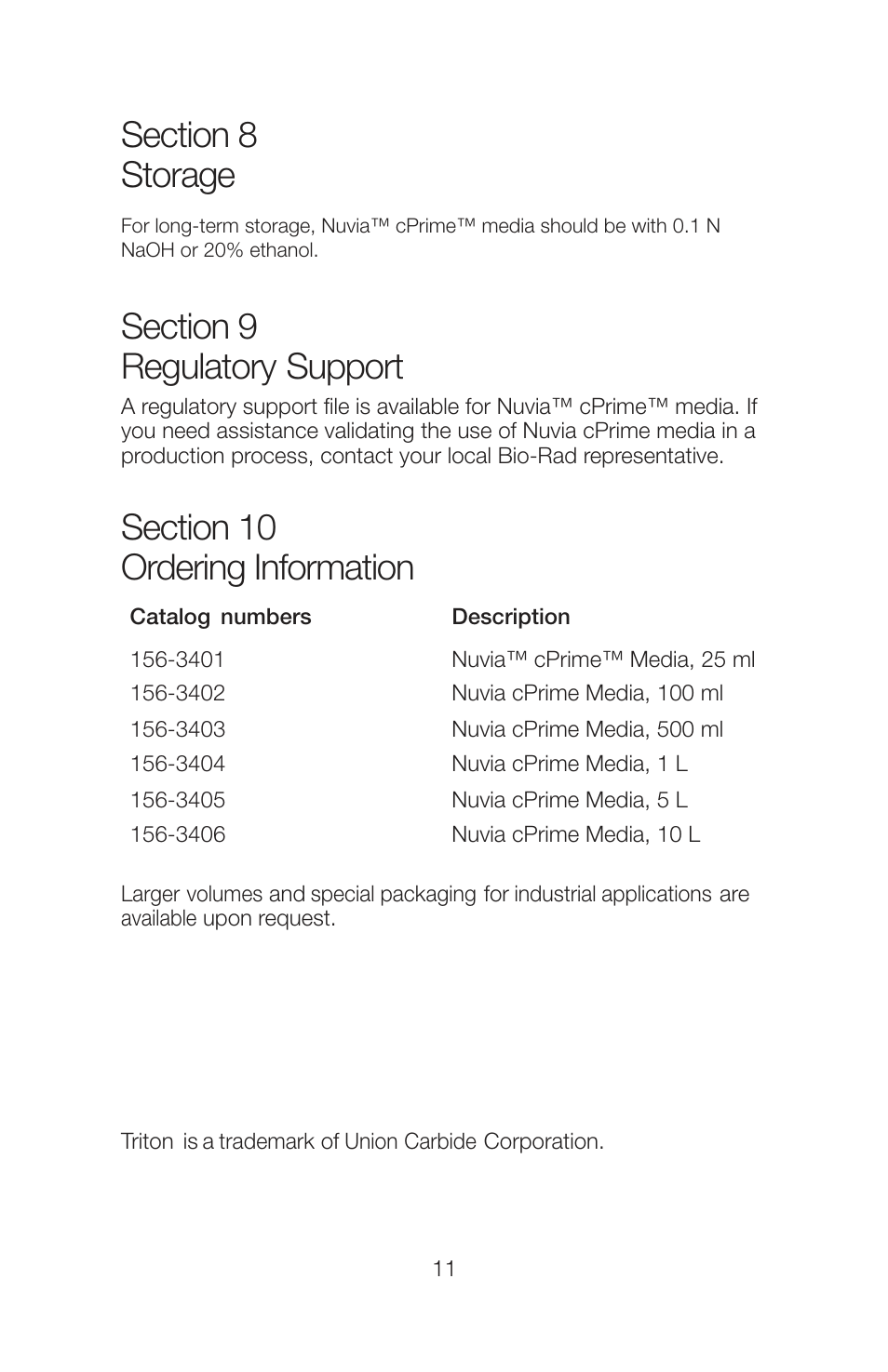 Bio-Rad Nuvia™ cPrime™ Media User Manual | Page 14 / 16