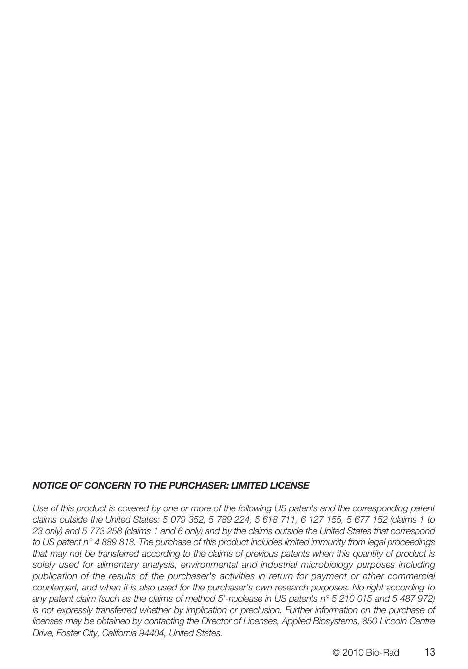 Bio-Rad VINEO™ Brettanomytest PCR Kit User Manual | Page 13 / 56