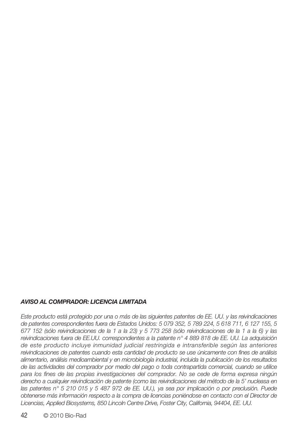 Bio-Rad VINEO™ Brettanomytest PCR Kit User Manual | Page 42 / 56