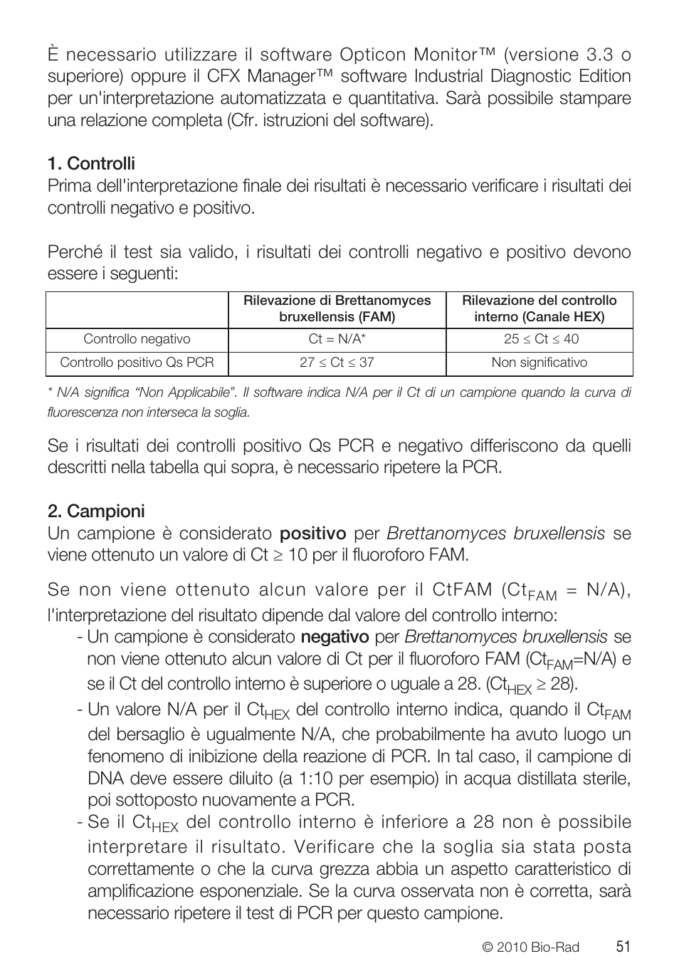 Bio-Rad VINEO™ Brettanomytest PCR Kit User Manual | Page 51 / 56