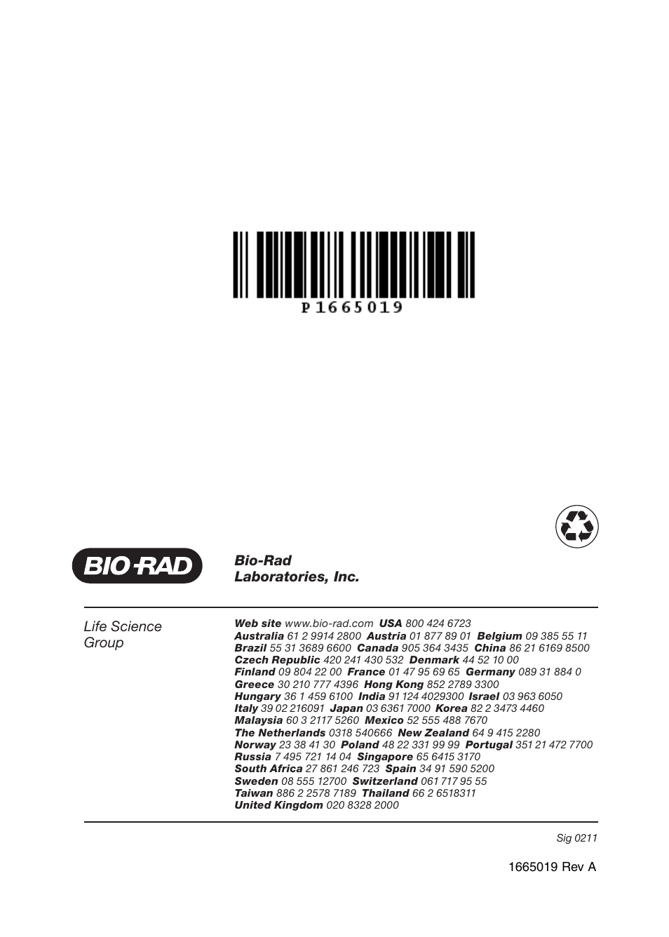 Life science group, Bio-rad laboratories, inc | Bio-Rad Ligation and Transformation Module User Manual | Page 60 / 60