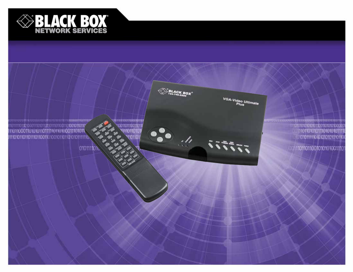 Black Box VGA to Video Ultimate Plus User Manual | 3 pages